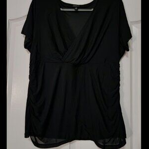 Women's Torrid Sheer Sleeve Blouse Size 1